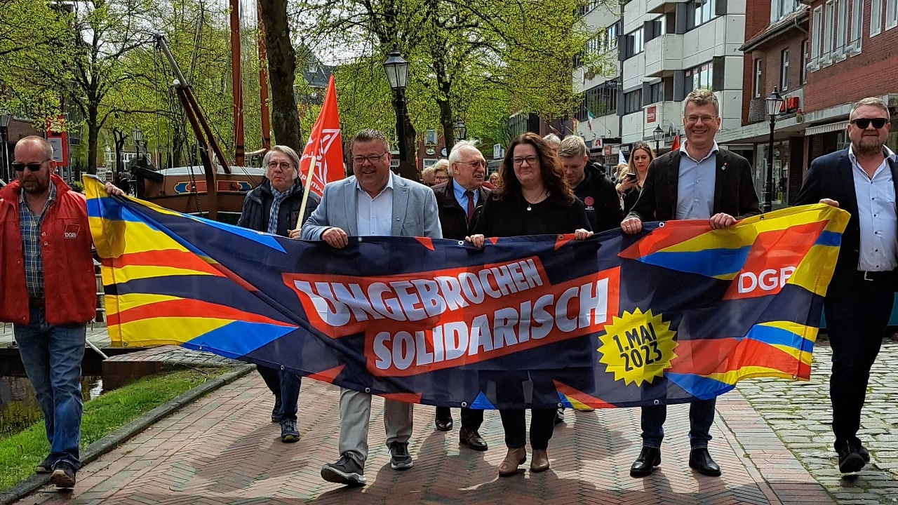 1. Mai Kundgebung in Papenburg 